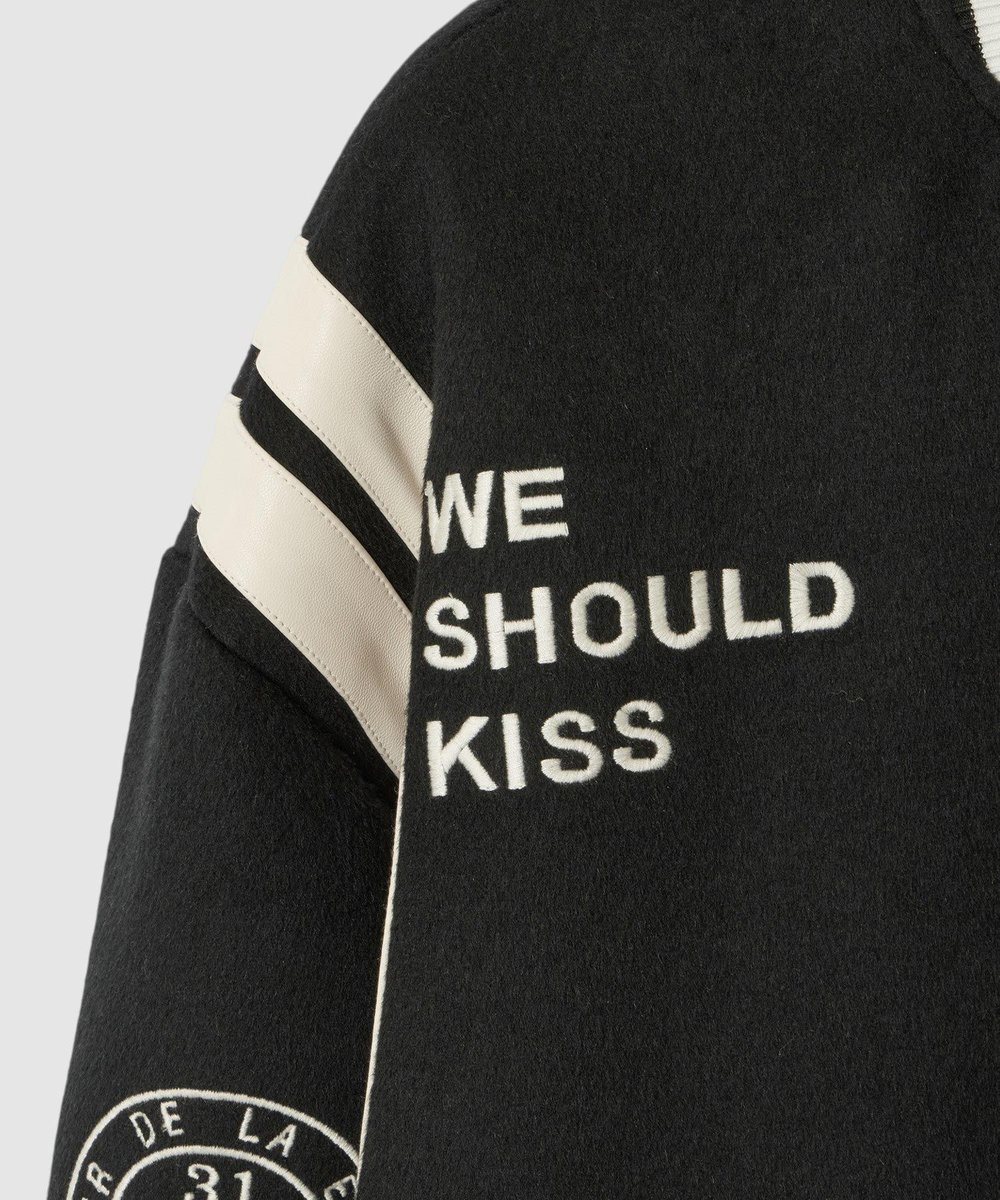 buying 【FRENKEN(フランケン)】BASEBALL JACKET ブラック (95)