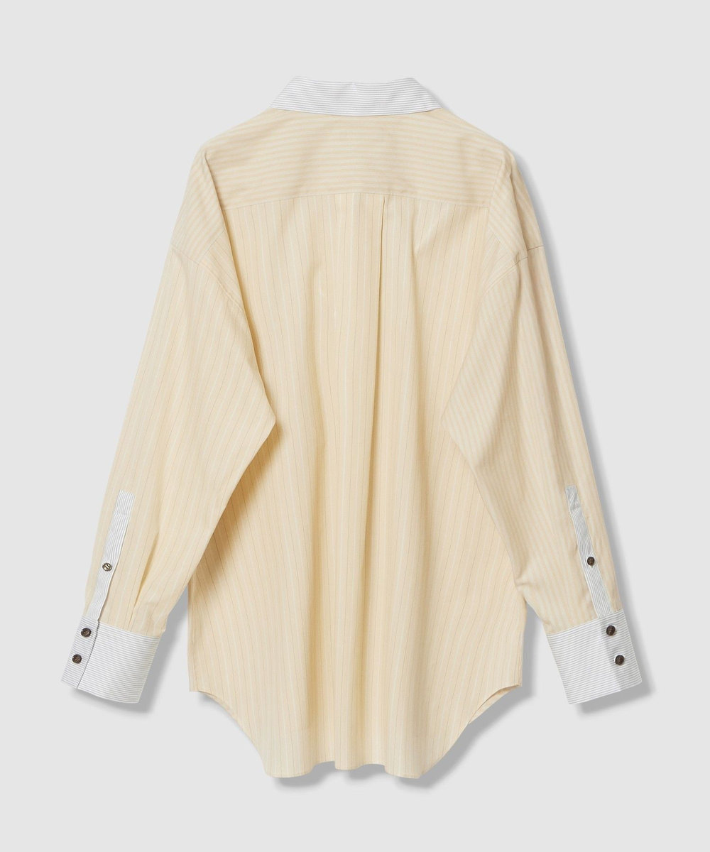 allureville 【WEB・一部店舗別注】クレイジーストライプシャツ イエロー (21)