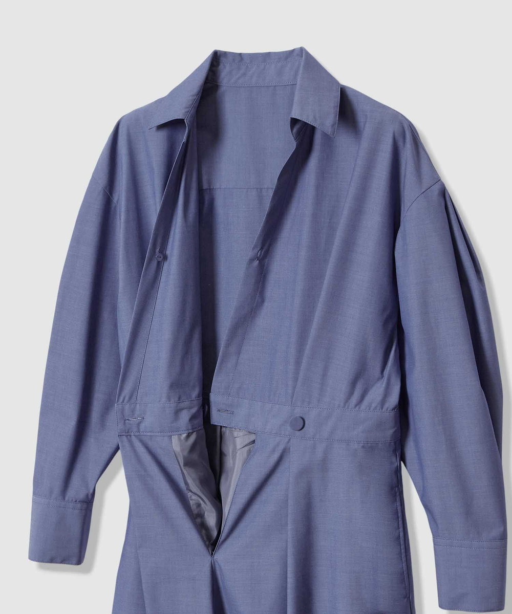 allureville ラップライクシャツワンピース サックス (63)