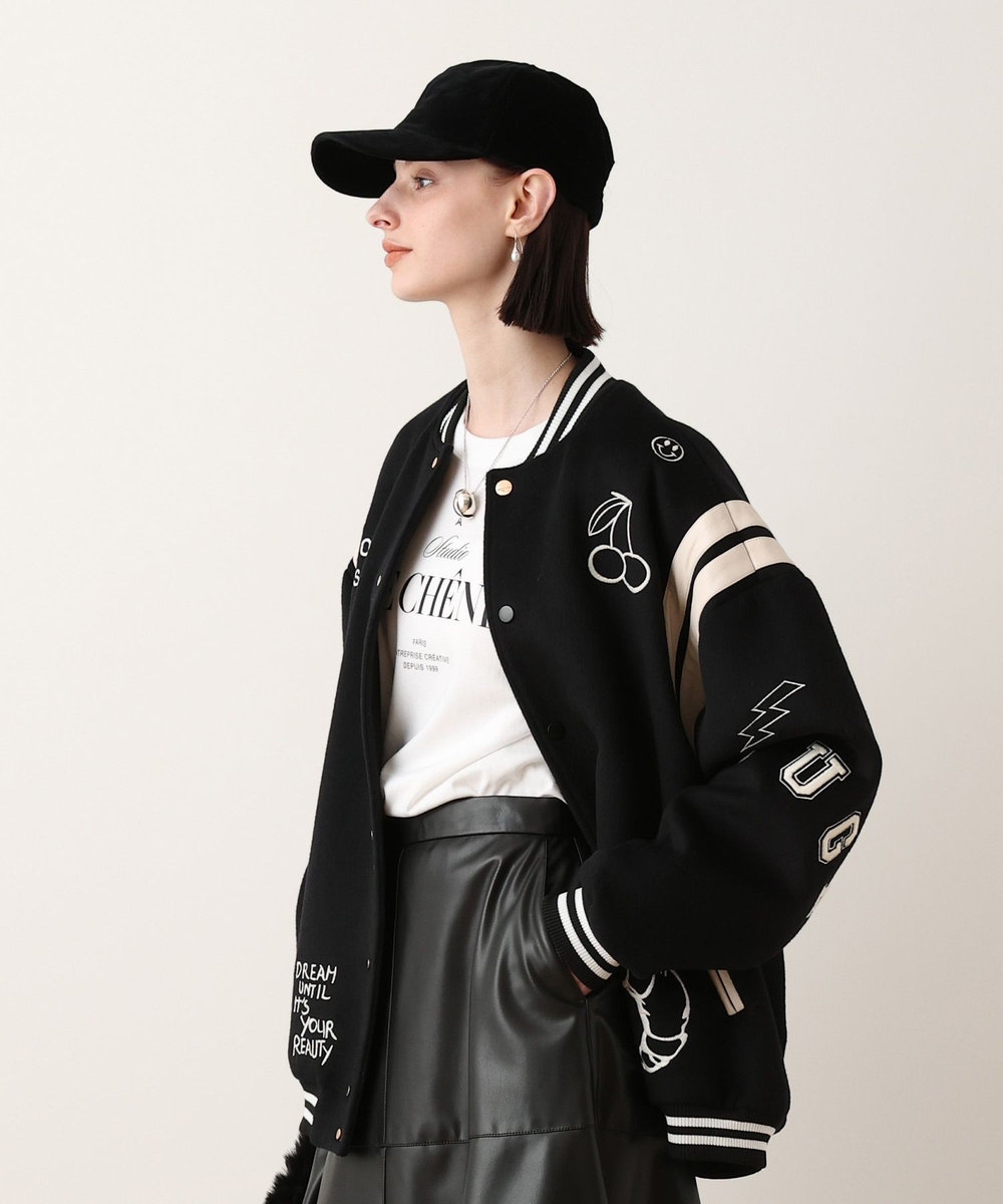 buying 【FRENKEN(フランケン)】BASEBALL JACKET ブラック (95)