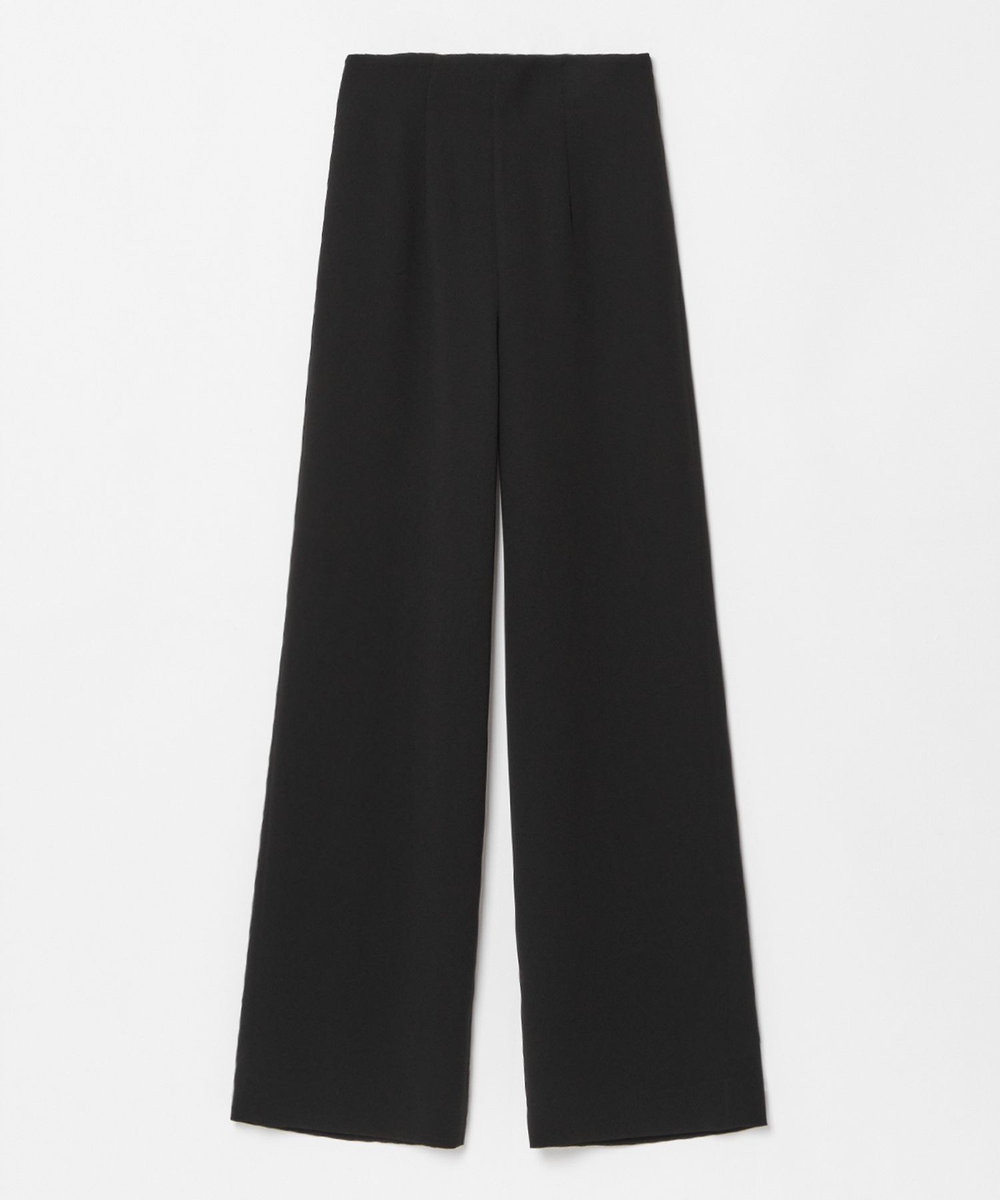 LOULOU WILLOUGHBY 【LOULOU WILLOUGHBY】ダブルクロスハイウエストサスペンダーパンツ ブラック (95)