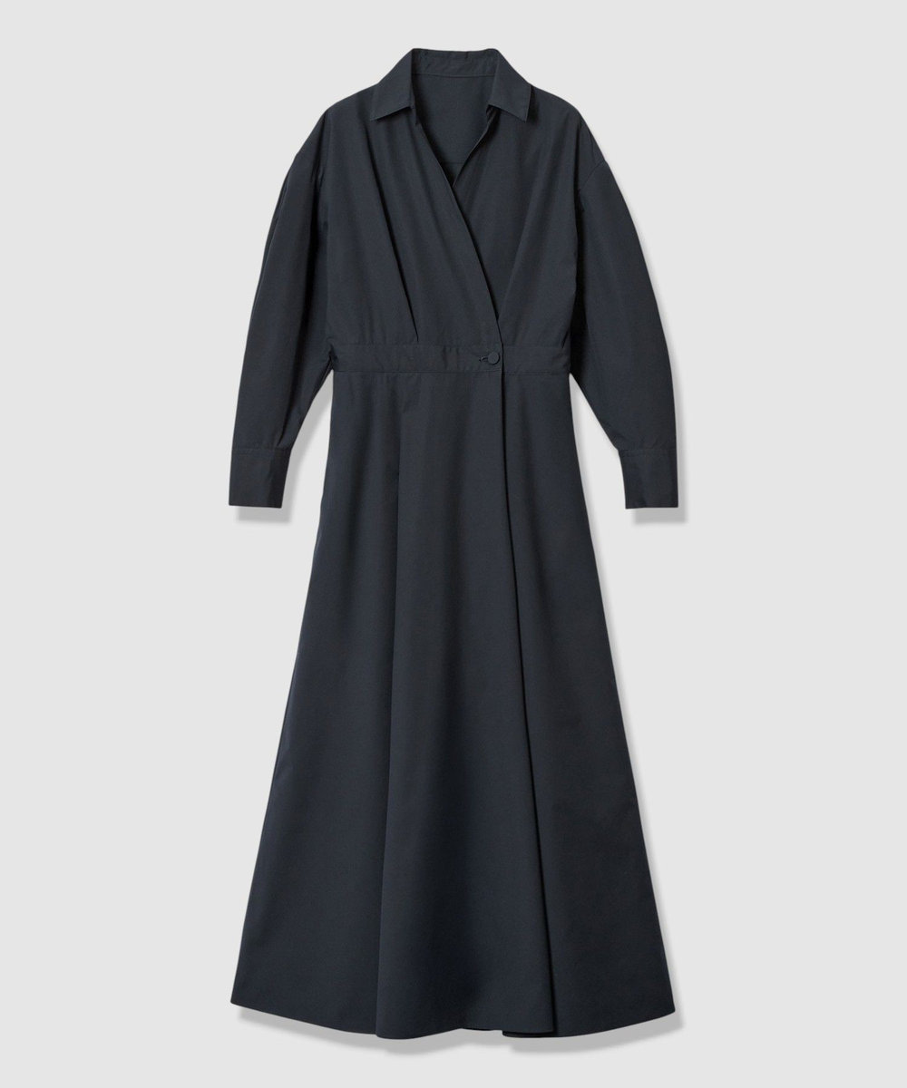 allureville ラップライクシャツワンピース ネイビー (65)