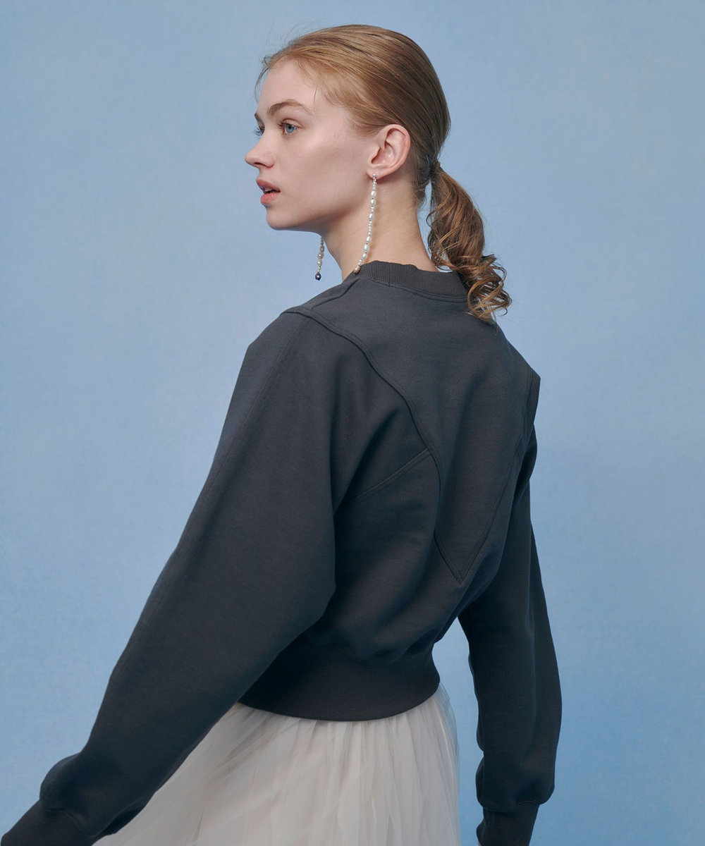 LOULOU WILLOUGHBY 【LOULOU WILLOUGHBY】Ｖキリカエトレーナー グレー (92)