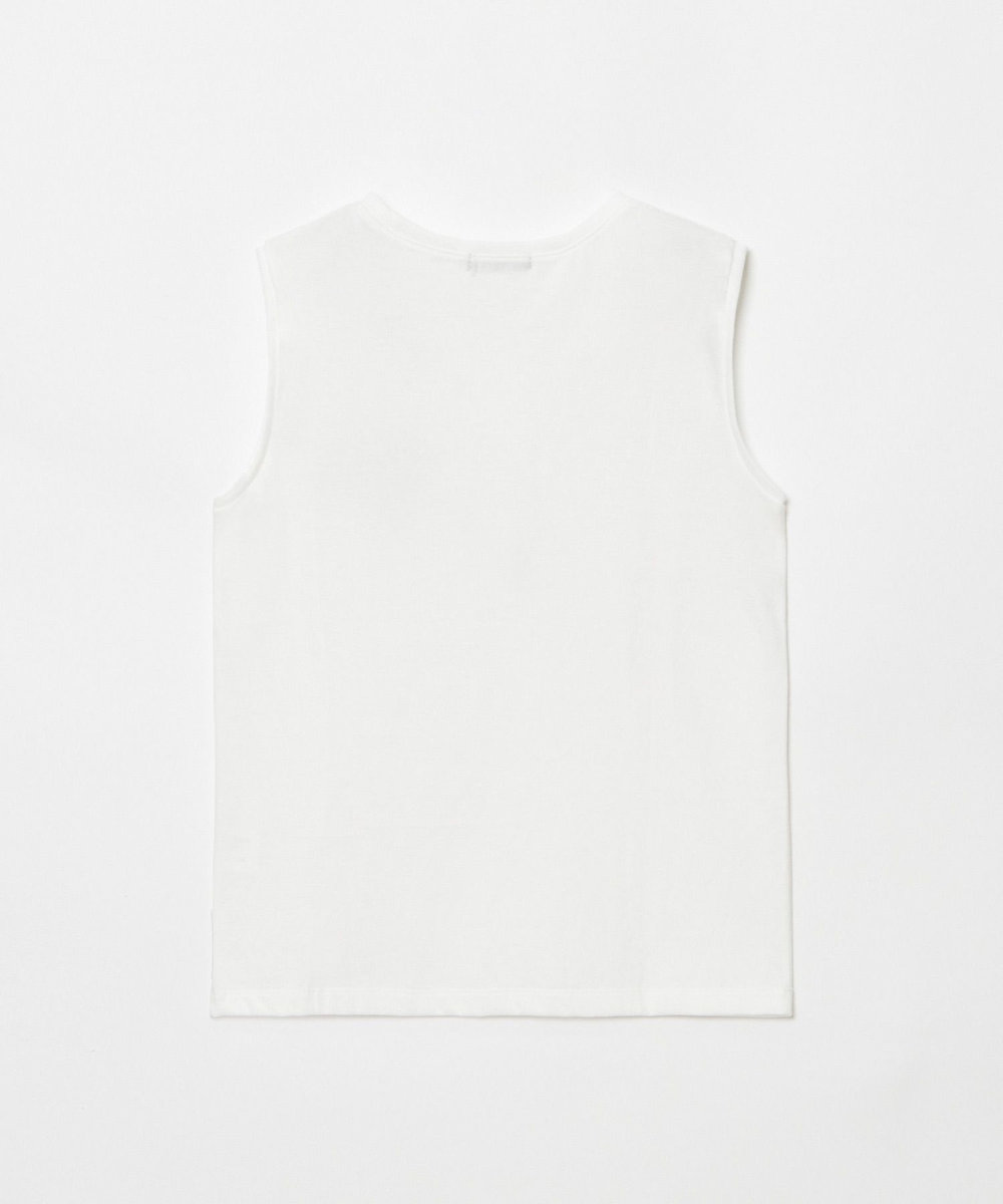 allureville サイドロゴノースリーブTシャツ ホワイト (01)