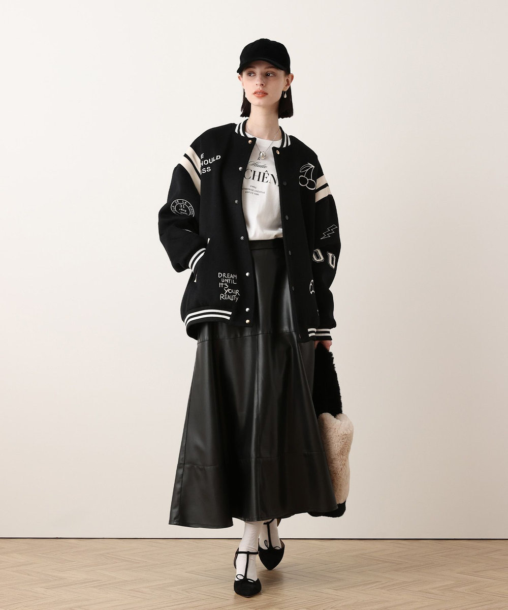 buying 【FRENKEN(フランケン)】BASEBALL JACKET ブラック (95)