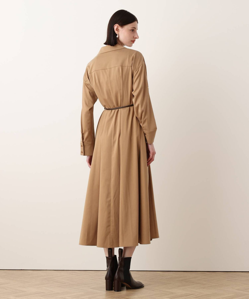 allureville フィブリルストレッチシャツワンピース キャメル (84)