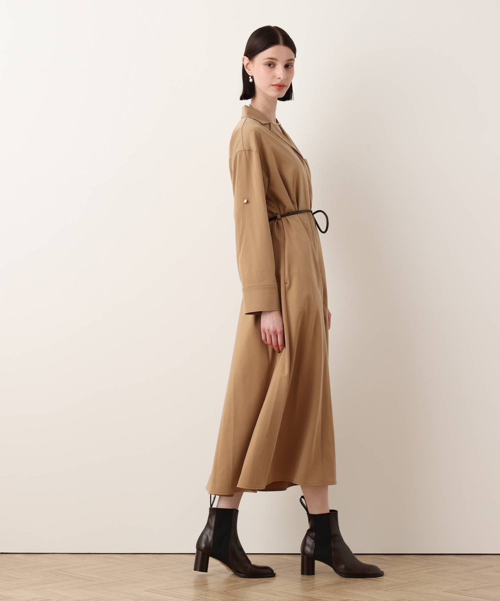 allureville フィブリルストレッチシャツワンピース キャメル (84)