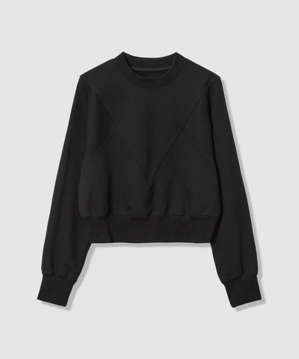 LOULOU WILLOUGHBY 【LOULOU WILLOUGHBY】Ｖキリカエトレーナー ブラック (95)