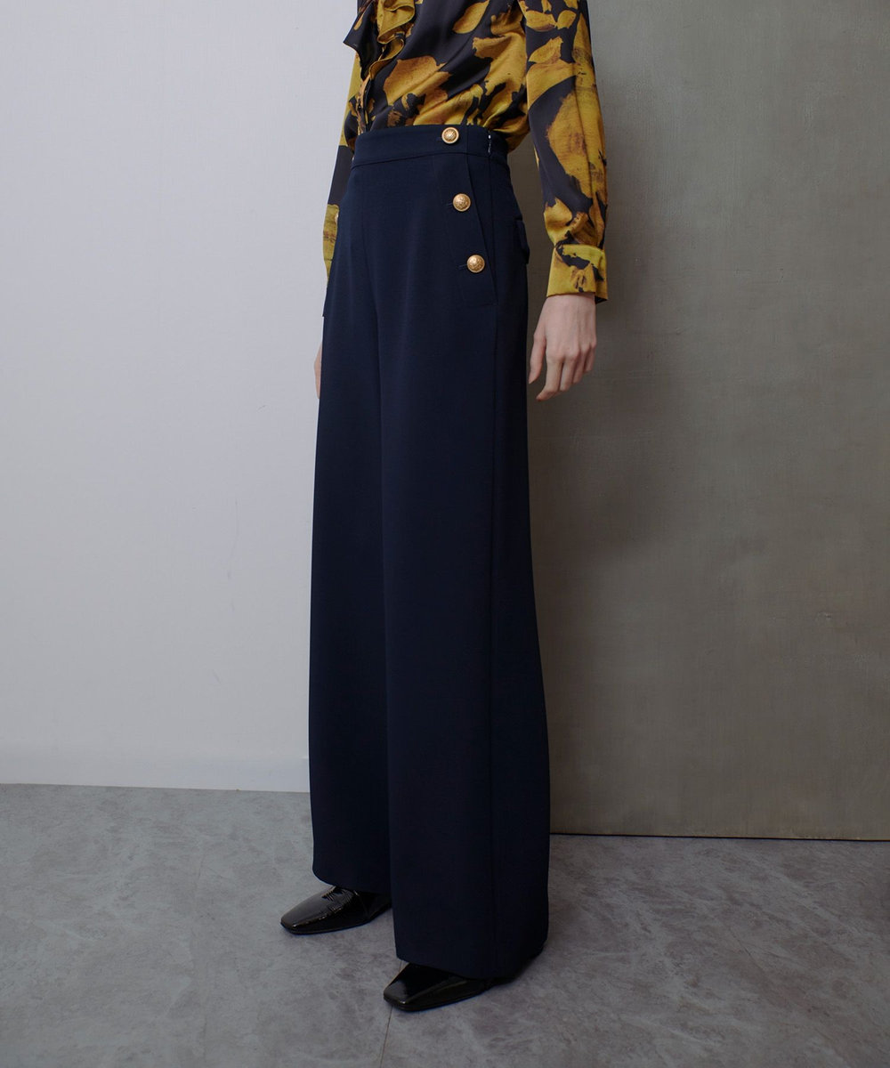 allureville ダブルクロスマリンパンツ ネイビー (65)