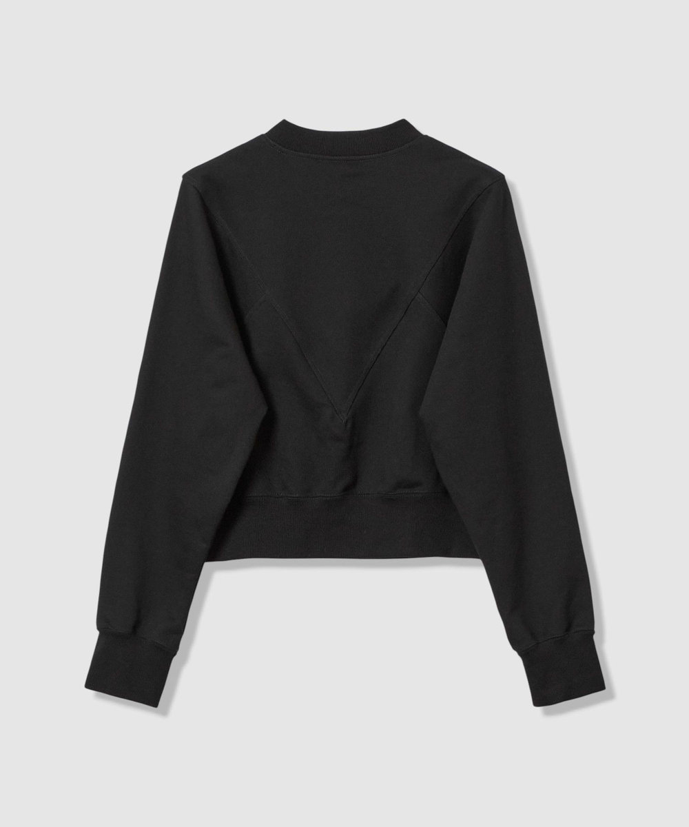 LOULOU WILLOUGHBY 【LOULOU WILLOUGHBY】Ｖキリカエトレーナー ブラック (95)