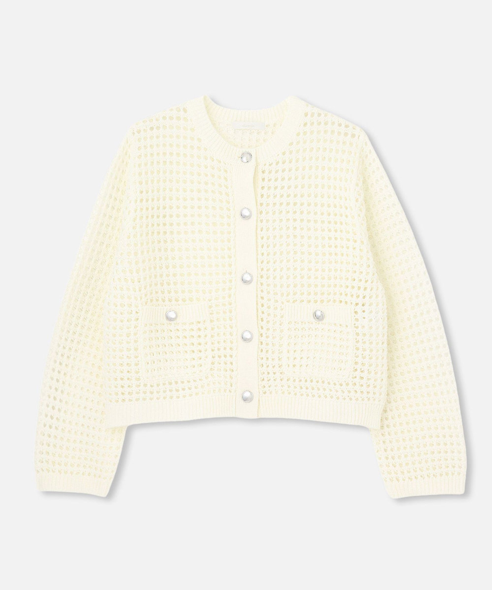 【新品・未使用】アルアバイル　フィッシュネットニットジャケット フィッシュネットニットジャケット|allureville OFFICIAL SITE