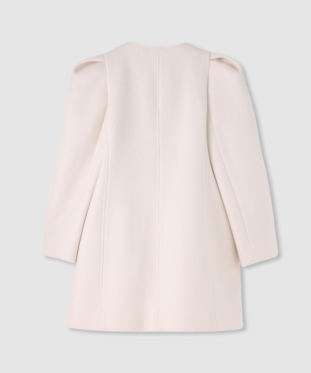 LOULOU WILLOUGHBY シャルムビーバーパワショルコート ライトベージュ (12)