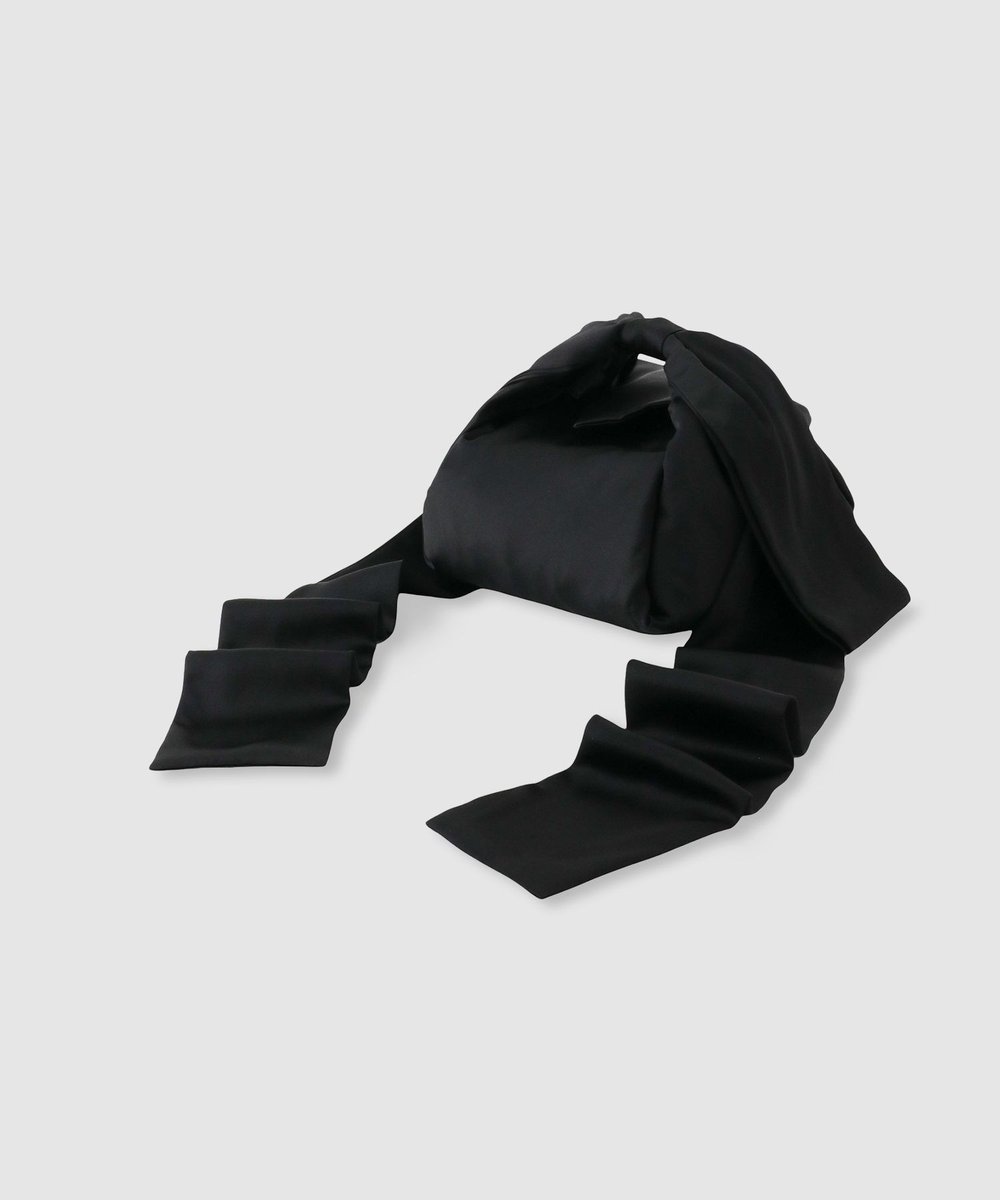 buying 【TENDRESSE STUDIO(テンドレッセ スタジオ)】BOW HANDLEハンドバッグ SMALL ブラック (95)