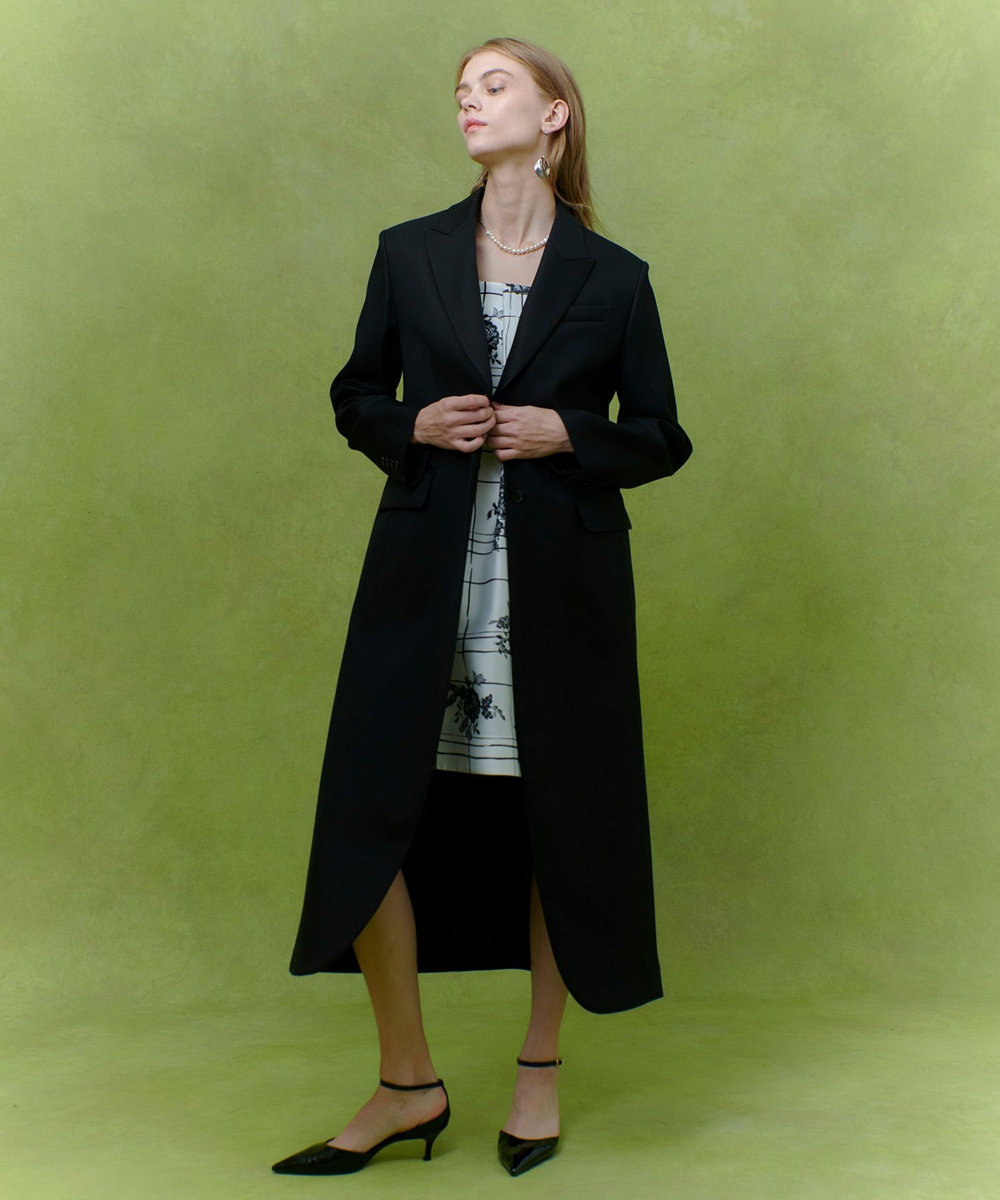 LOULOU WILLOUGHBY 【LOULOU WILLOUGHBY】SILK COフラワーチェックワンピース ホワイト系 (08)