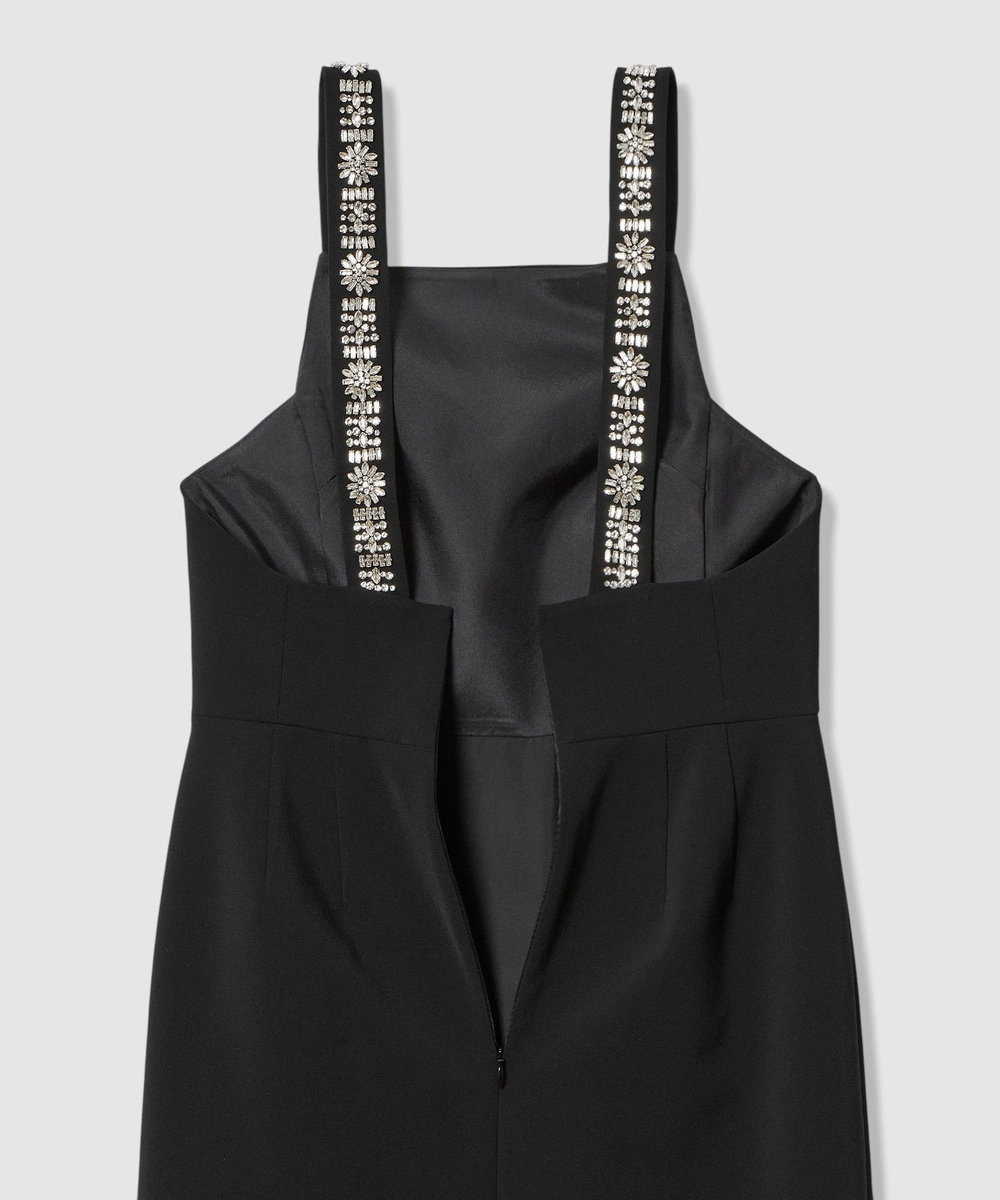 LOULOU WILLOUGHBY 【LOULOU WILLOUGHBY】ビジュージャンパースカート ブラック (95)