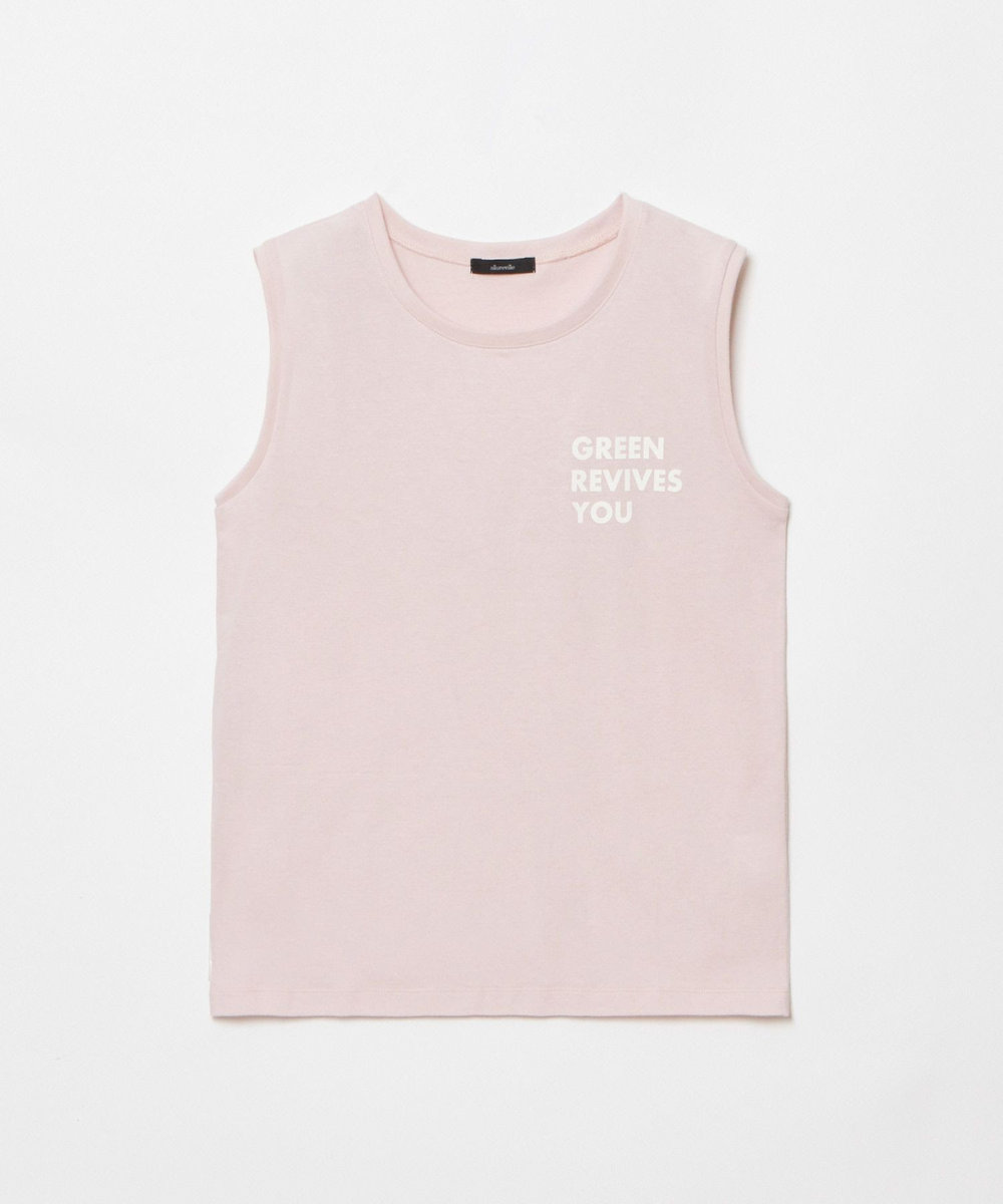 allureville サイドロゴノースリーブTシャツ ピンク (41)