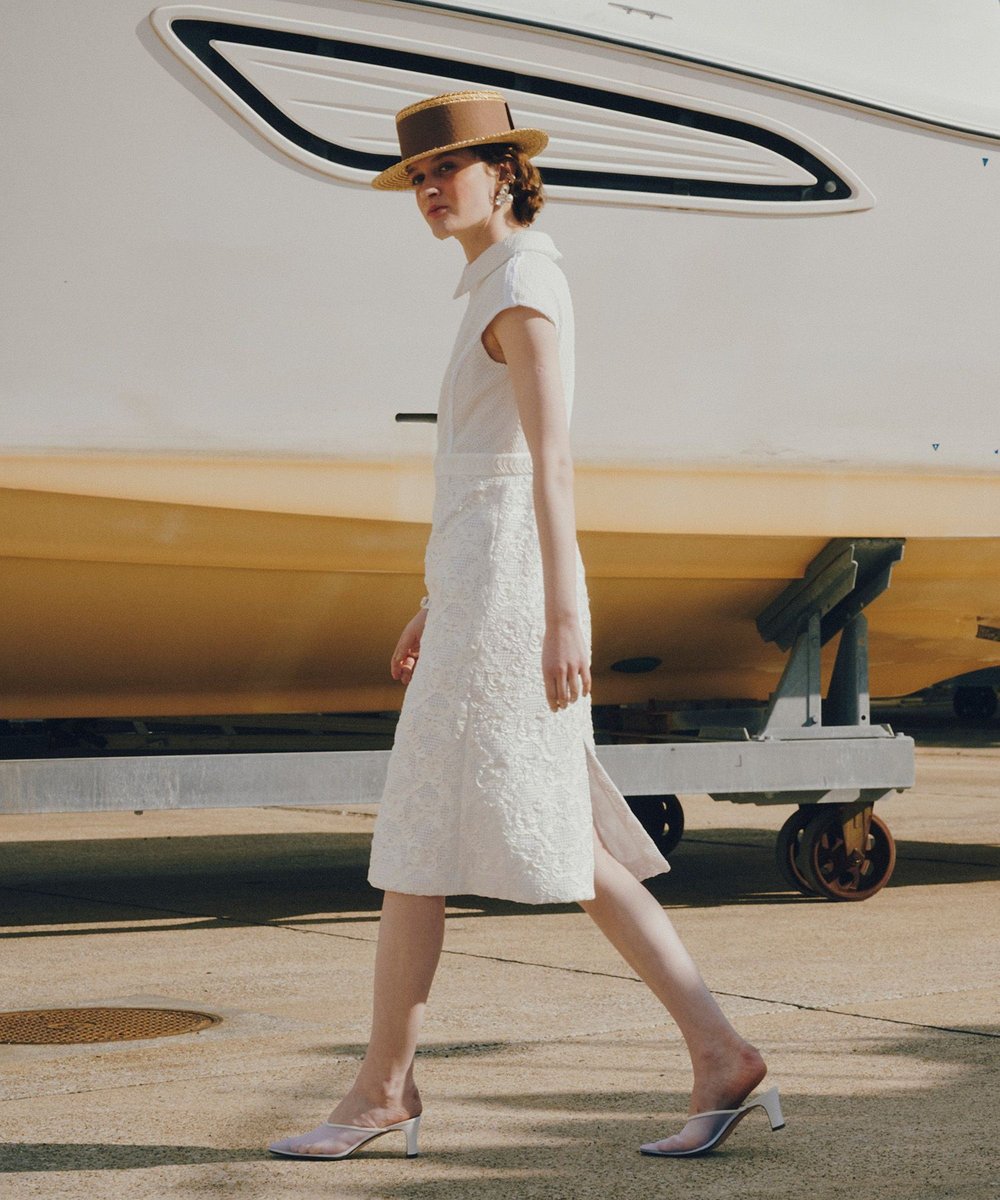 LOULOU WILLOUGHBY 【LOULOU WILLOUGHBY】ワイドリボンカンカン帽 ベージュ (11)