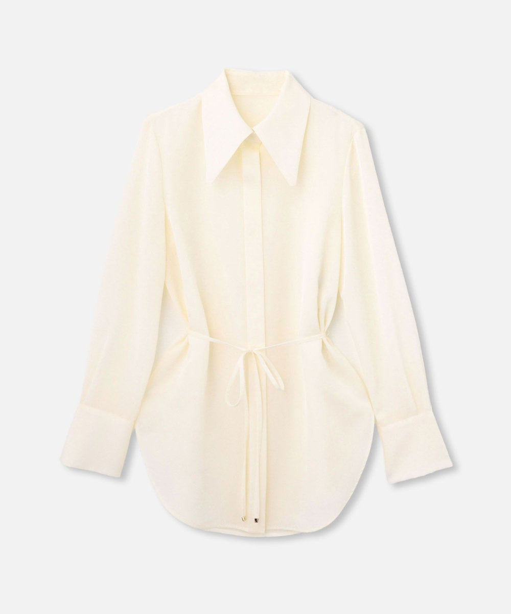 LOULOU WILLOUGHBY】ビッグカラーロングシャツ|allureville OFFICIAL