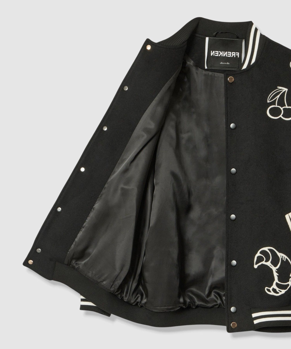 buying 【FRENKEN(フランケン)】BASEBALL JACKET ブラック (95)