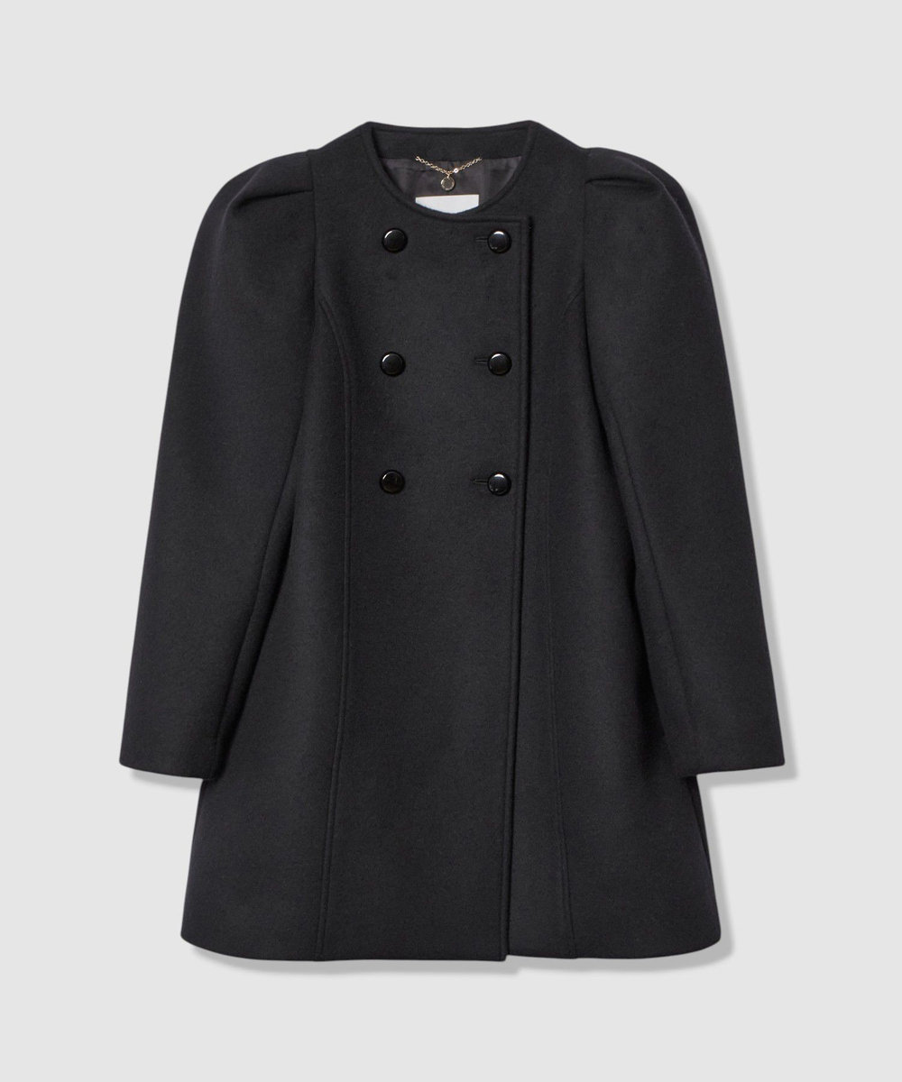 LOULOU WILLOUGHBY シャルムビーバーパワショルコート ブラック (95)