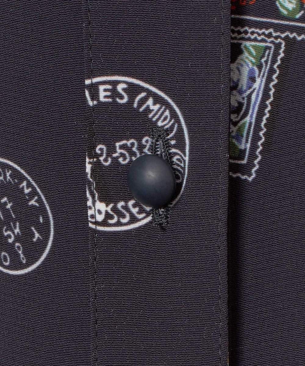 LOULOU WILLOUGHBY 【LOULOU WILLOUGHBY】レタープリントシャツブラウス ネイビー (65)