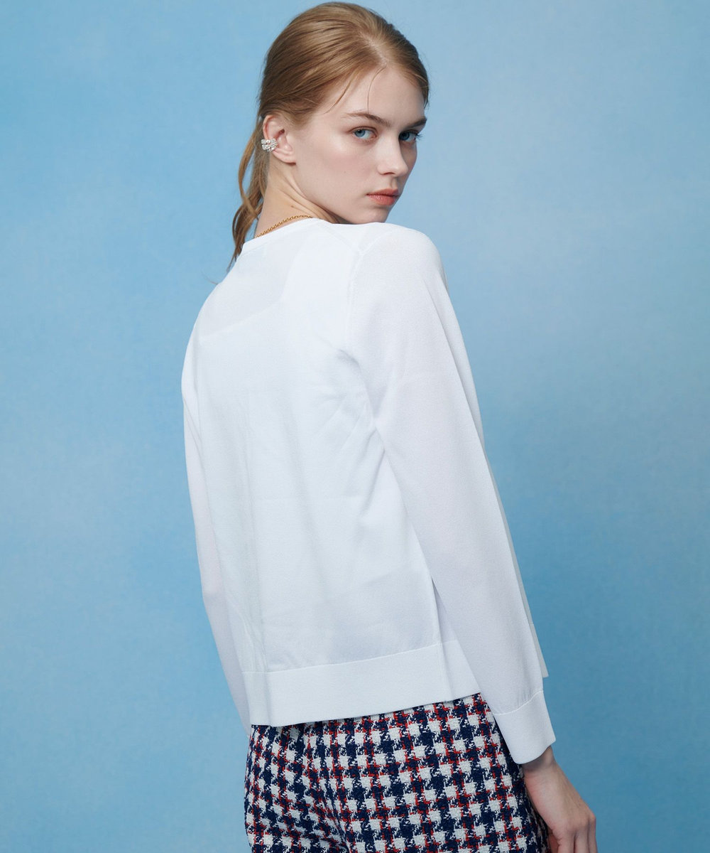 LOULOU WILLOUGHBY 【LOULOU WILLOUGHBY】MANYボタンカーディガン オフホワイト (02)