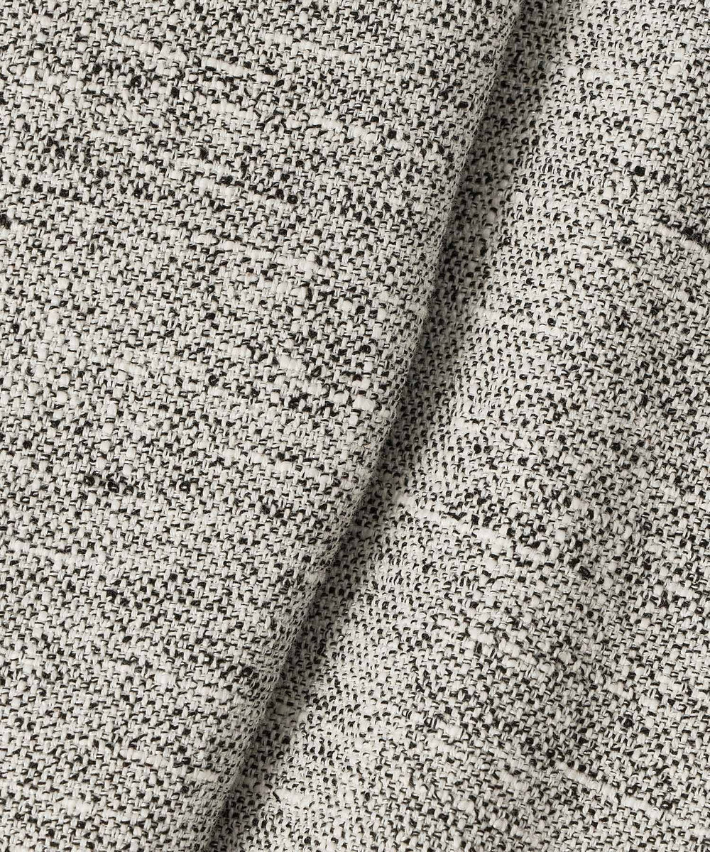 allureville ミックスツイードノーカラージャケット ブラック (95)