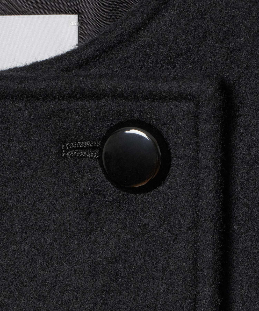 LOULOU WILLOUGHBY シャルムビーバーパワショルコート ブラック (95)