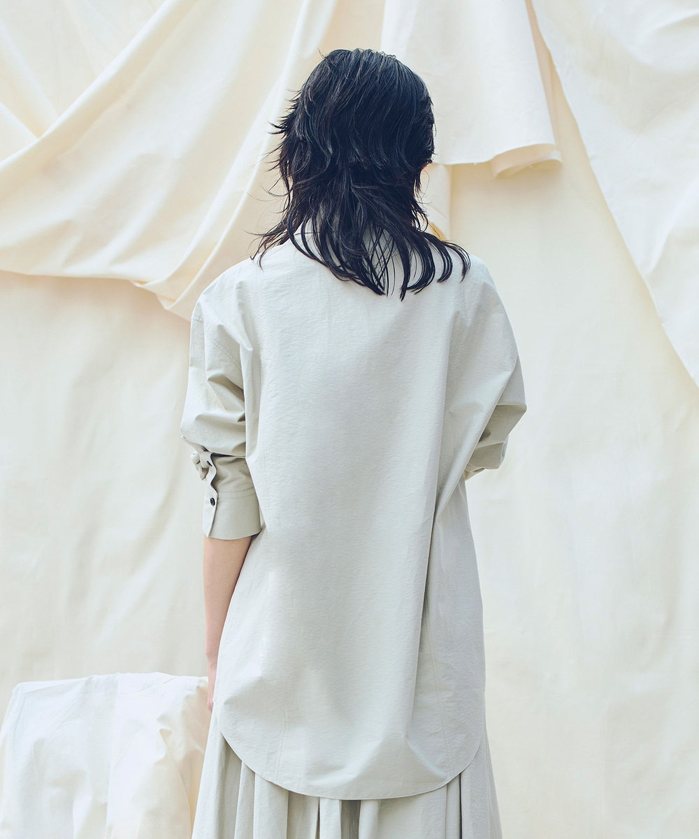 allureville 【ATELIER Line】タイプライターロングシャツ ベージュ (11)