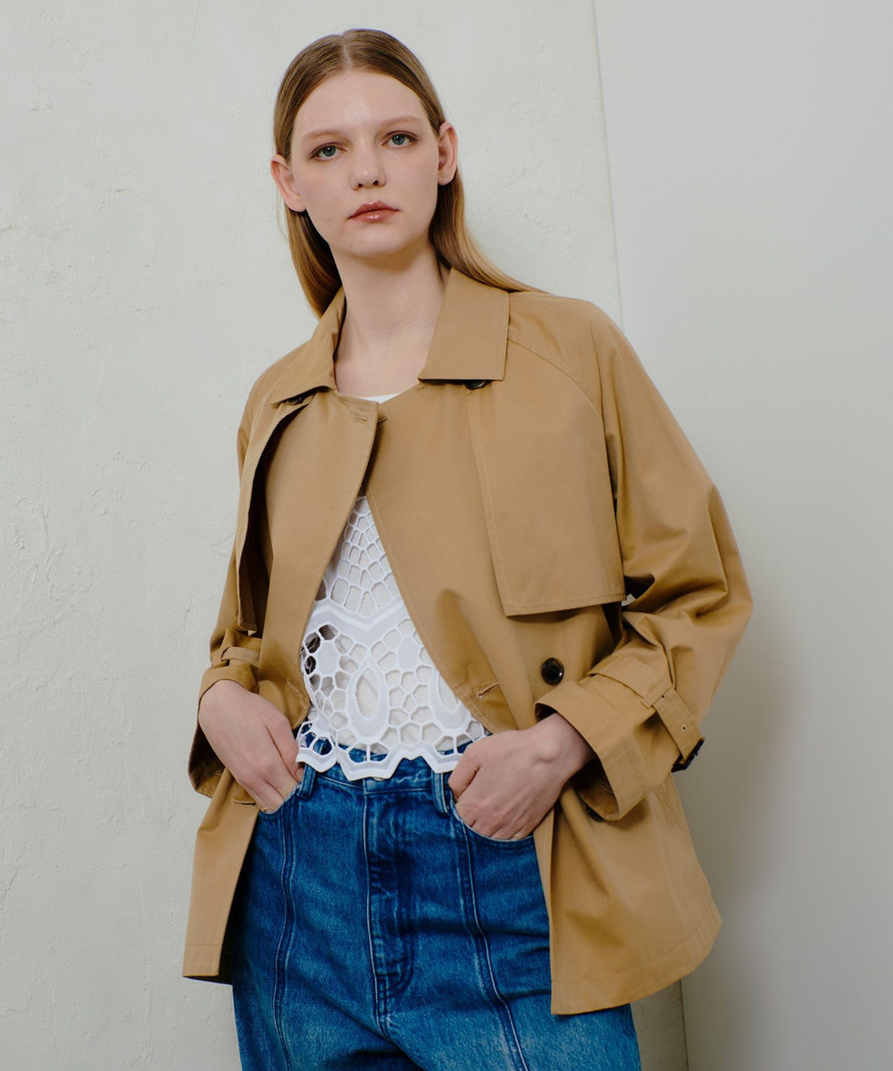 スーピマコットンミドルトレンチコート|allureville OFFICIAL SITE  