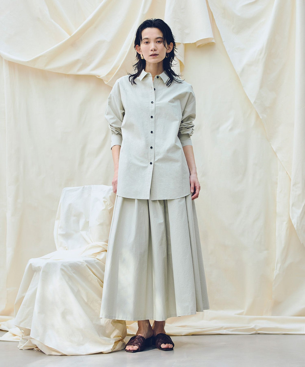 allureville 【ATELIER Line】タイプライターロングシャツ ベージュ (11)