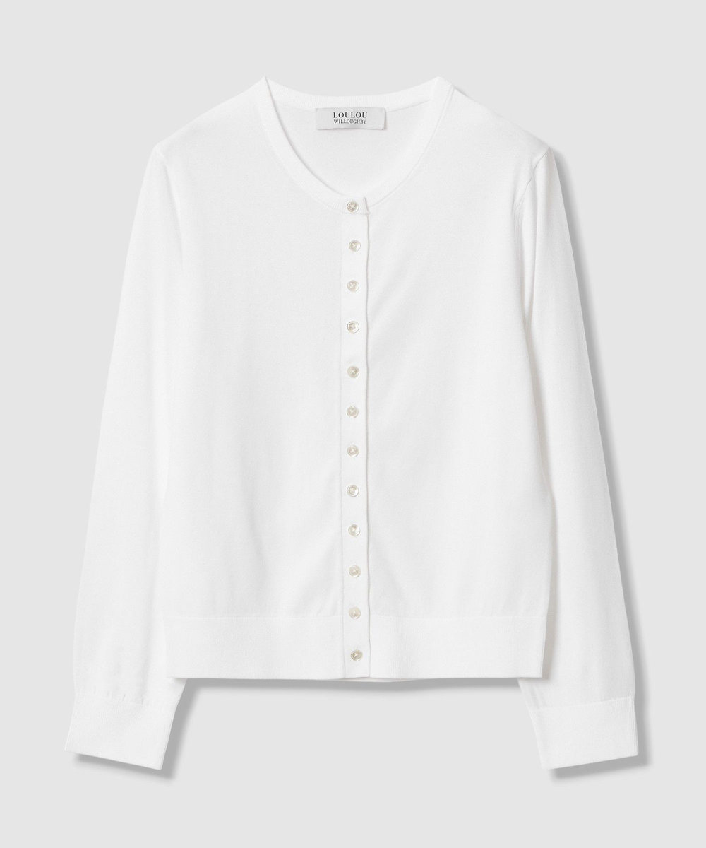 LOULOU WILLOUGHBY 【LOULOU WILLOUGHBY】MANYボタンカーディガン オフホワイト (02)