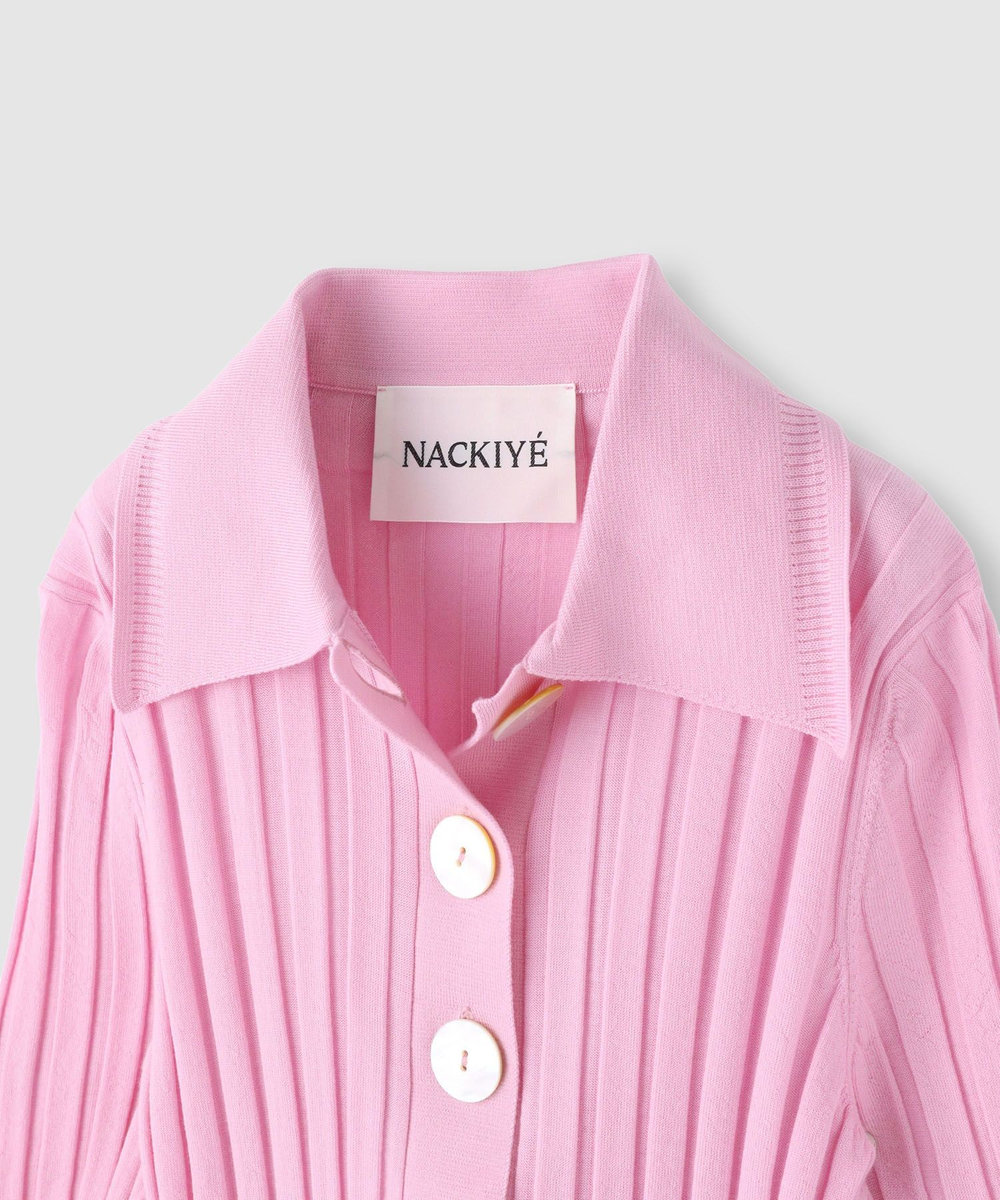 buying 【NACKIYE(ナキエ)】SUGARMAN POLO KNIT ライトピンク (42)