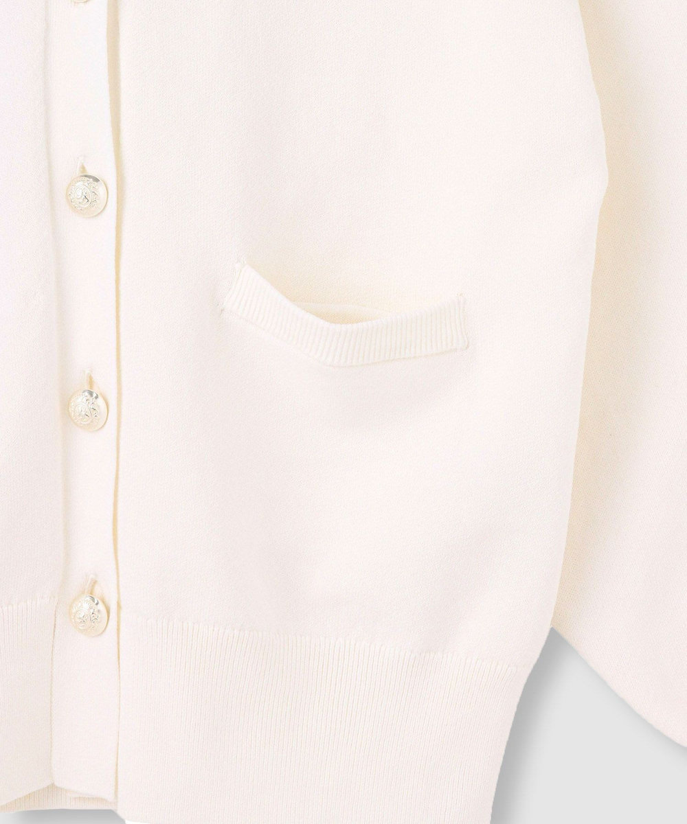 allureville コットンインレードルマンスリーブ カーデ オフホワイト (02)
