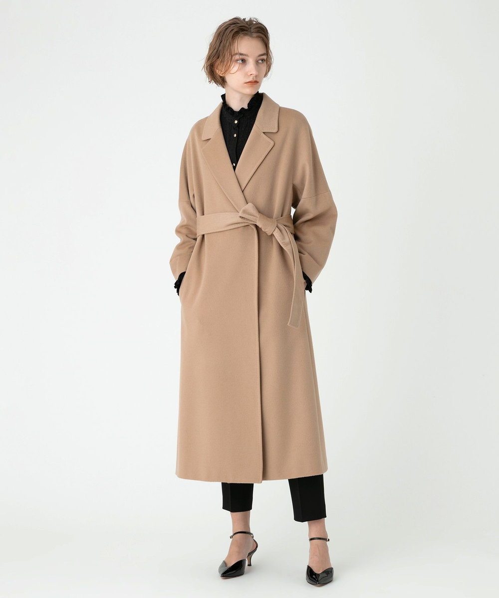 allureville カシミヤビーバーコート ベージュ (11)