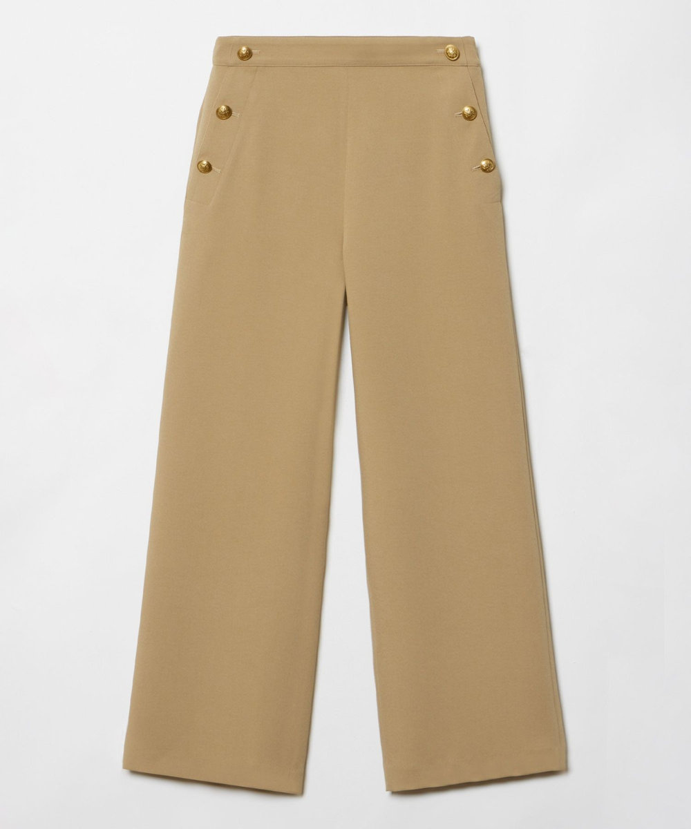 allureville ダブルクロスマリンパンツ キャメル (84)