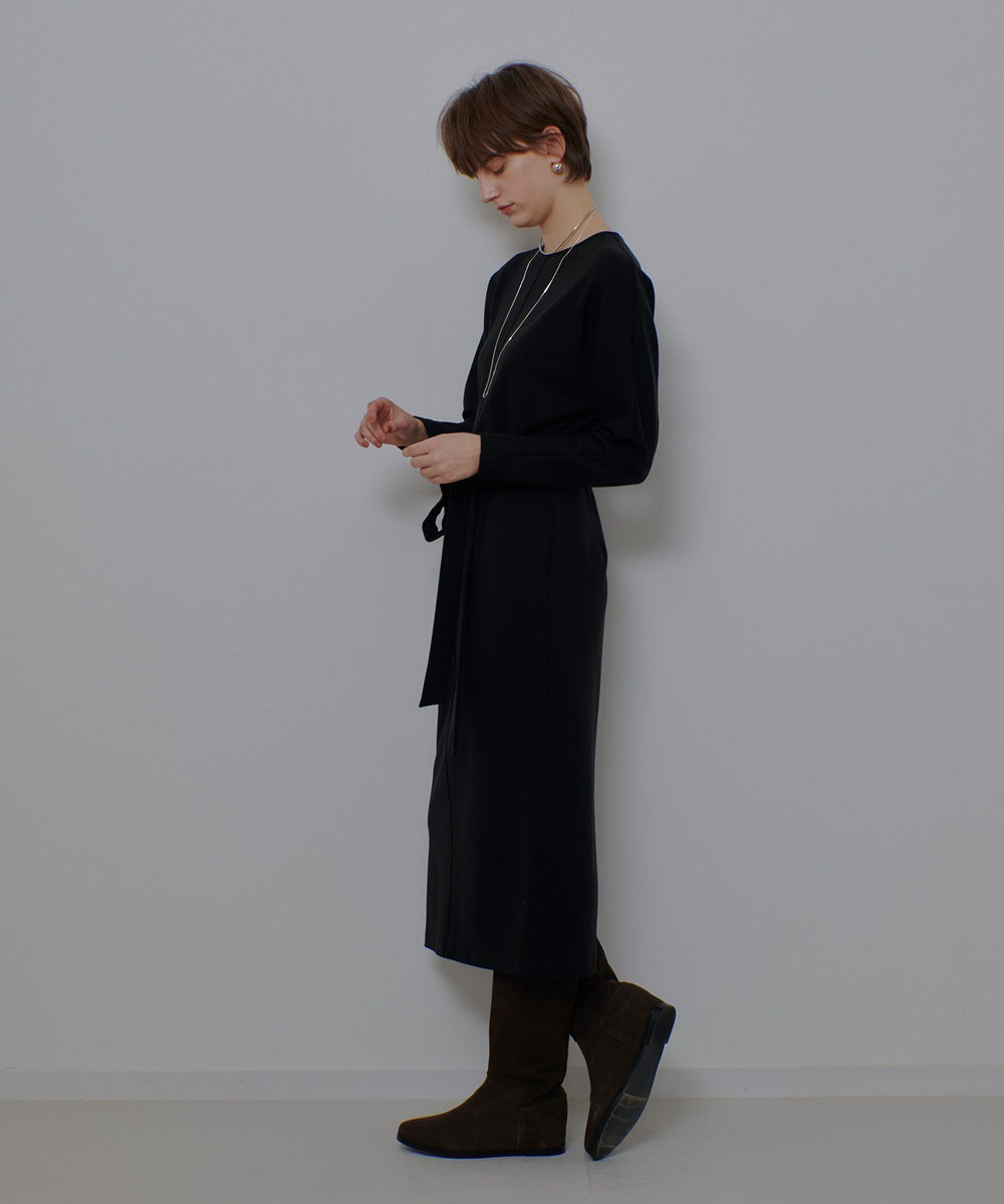 allureville ドルマンリボンワンピース ブラック (95)