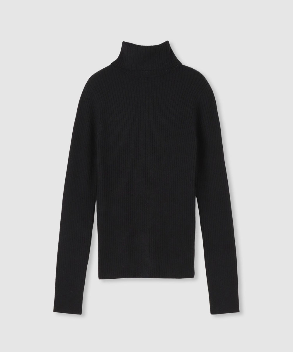 allureville 2WAYネックリブタートル ブラック (95)