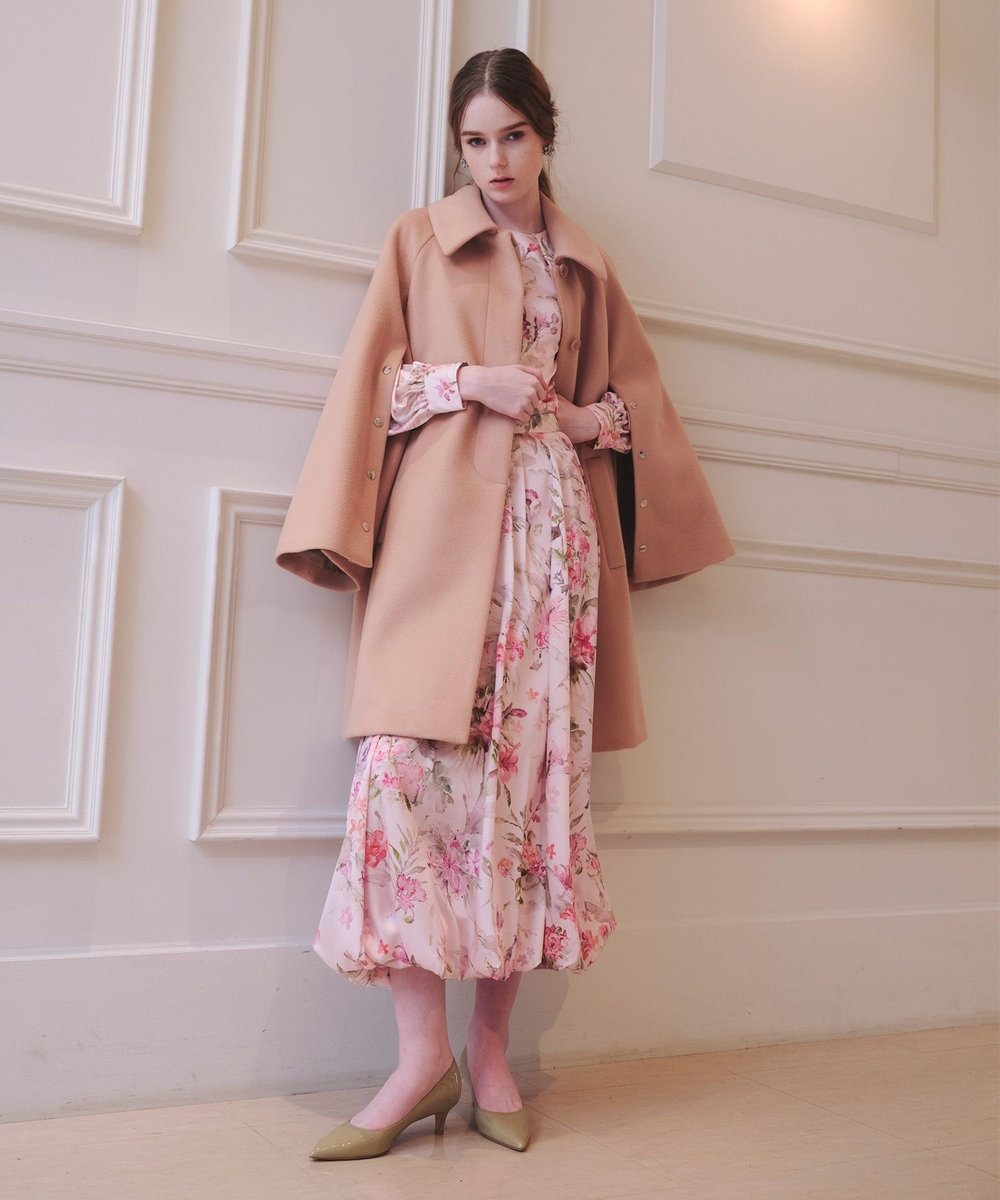 patou パトゥ　花柄 スカート　バルーン LOULOU WILLOUGHBY】RATTIソフトフラワプリントバルーンスカート