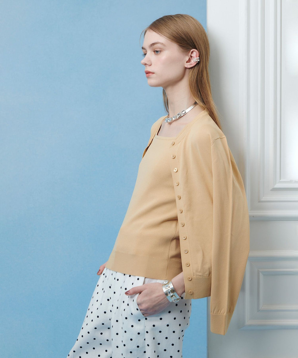 LOULOU WILLOUGHBY 【LOULOU WILLOUGHBY】MANYボタンカーディガン ベージュ (11)