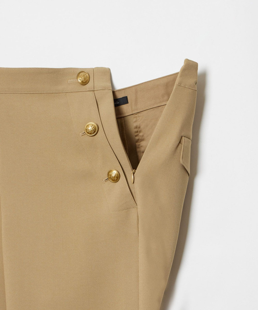 allureville ダブルクロスマリンパンツ キャメル (84)