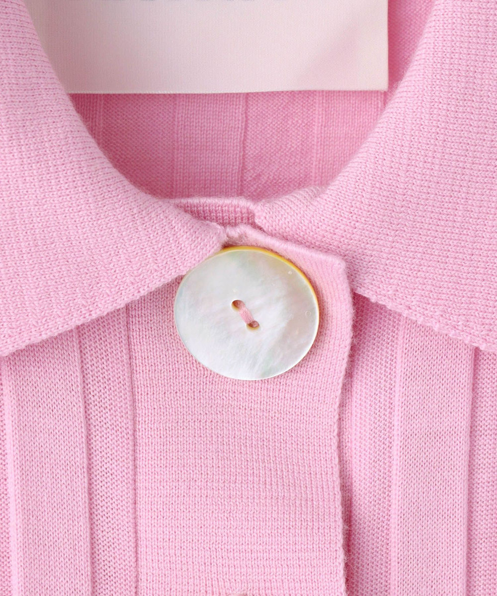buying 【NACKIYE(ナキエ)】SUGARMAN POLO KNIT ライトピンク (42)