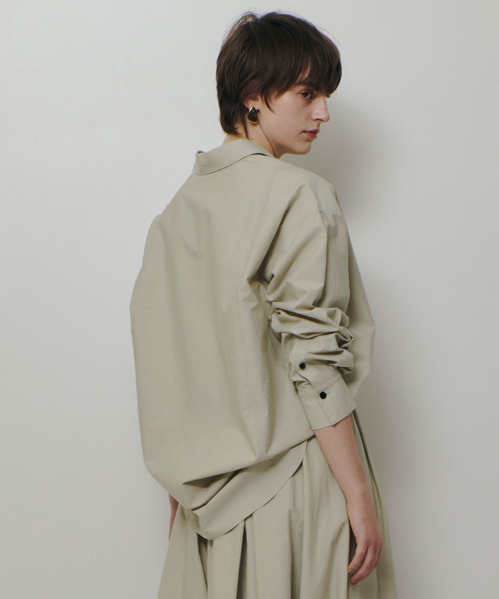 allureville 【ATELIER Line】タイプライターロングシャツ ベージュ (11)
