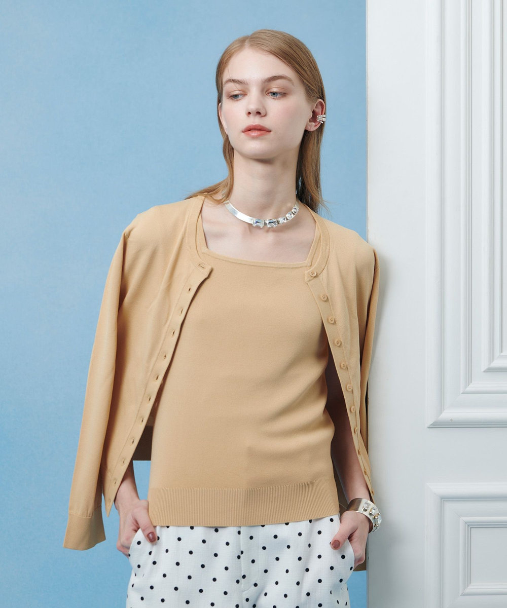 LOULOU WILLOUGHBY 【LOULOU WILLOUGHBY】MANYボタンカーディガン ベージュ (11)