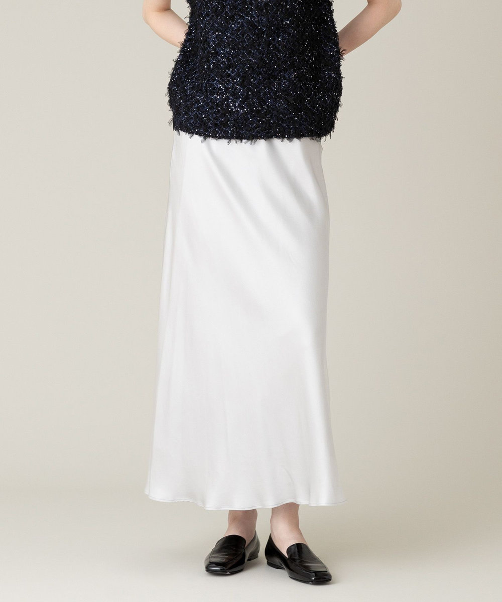 LOULOU WILLOUGHBY】サテンバイヤスナロースカート|allureville