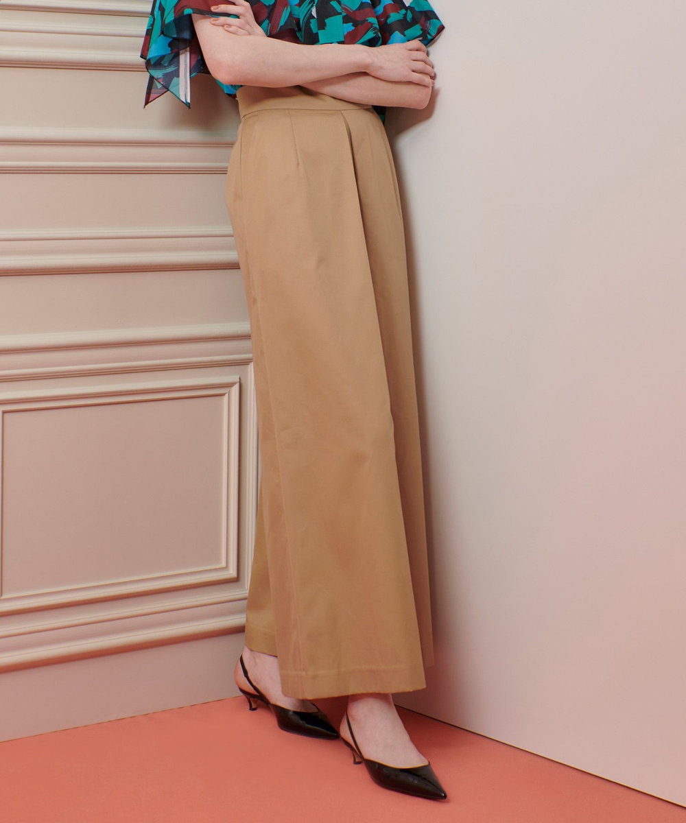 LOULOU WILLOUGHBY ギャバタックワイドパンツ ベージュ (11)