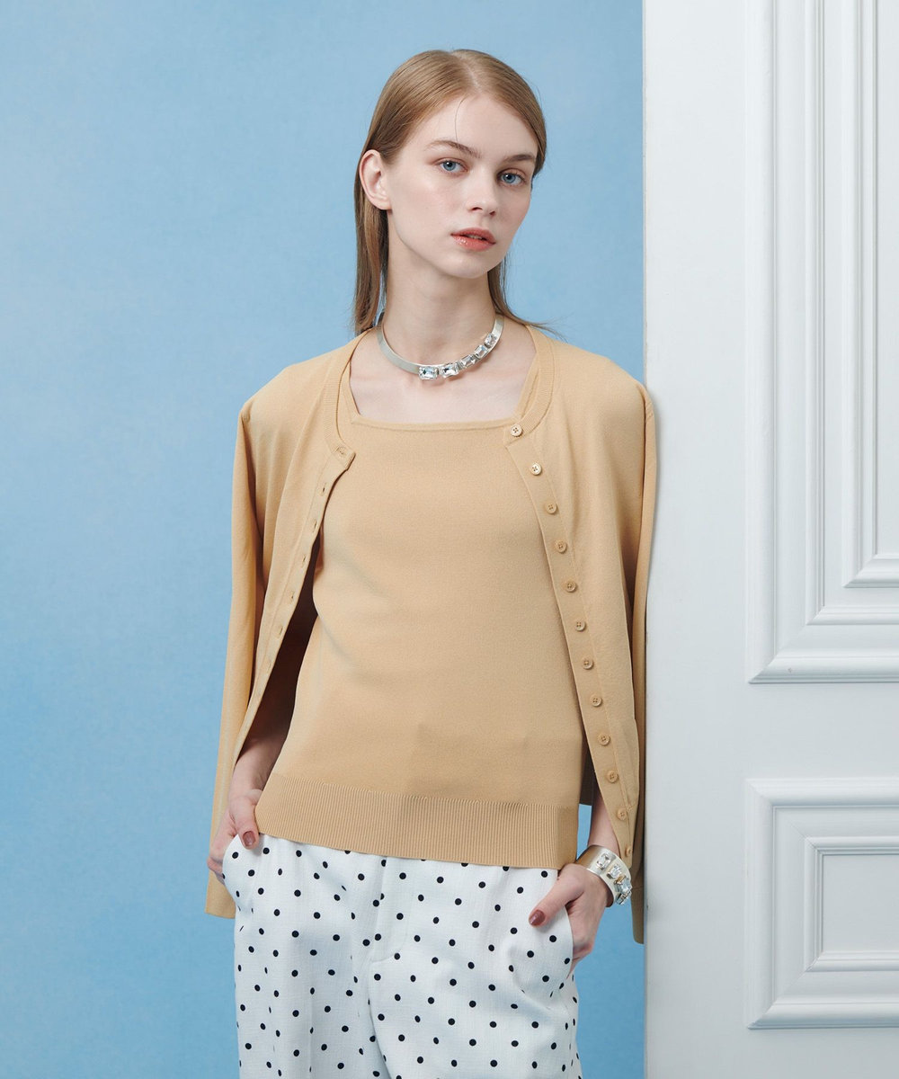 LOULOU WILLOUGHBY 【LOULOU WILLOUGHBY】MANYボタンカーディガン ベージュ (11)