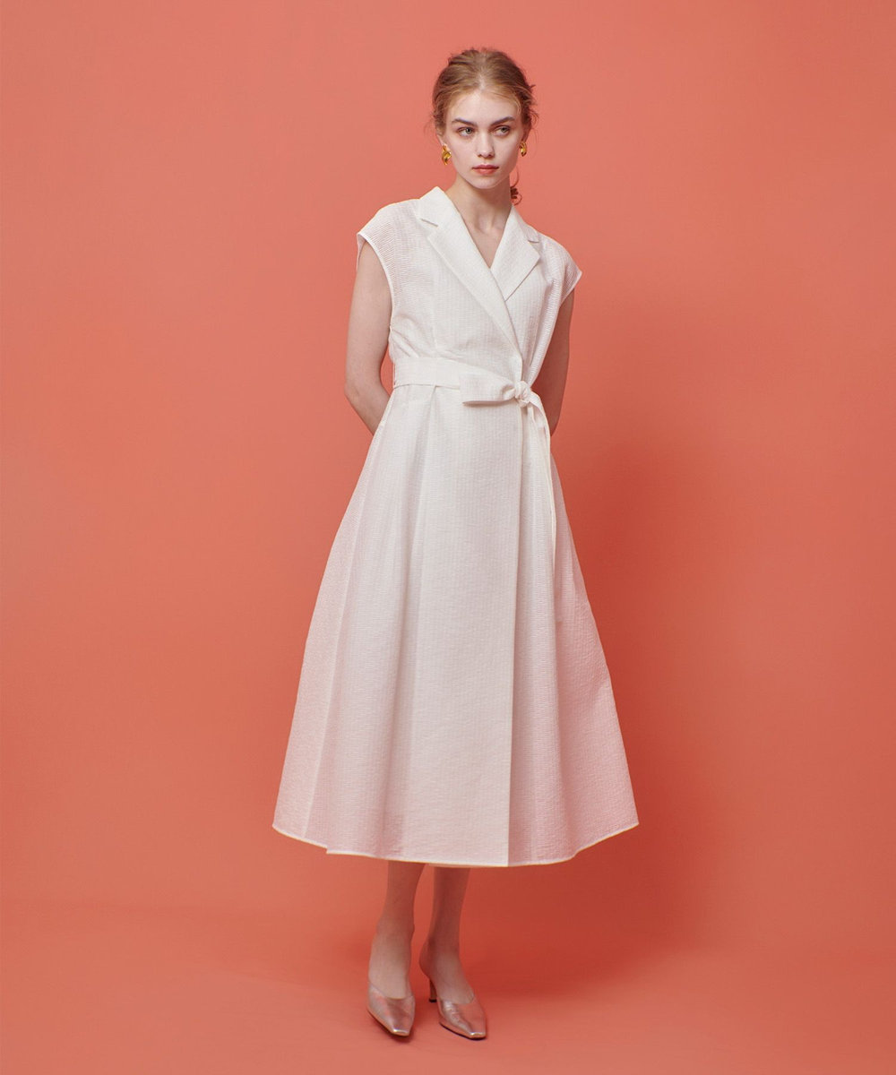 LOULOU WILLOUGHBY】シアージャガードテーラーワンピース|allureville