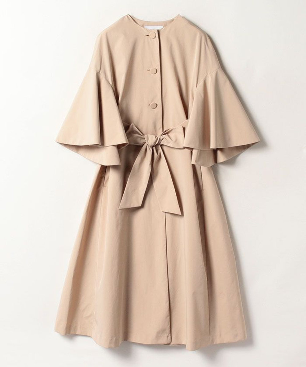 LOULOU WILLOUGHBY】フリルスリーブタフタコート|allureville OFFICIAL