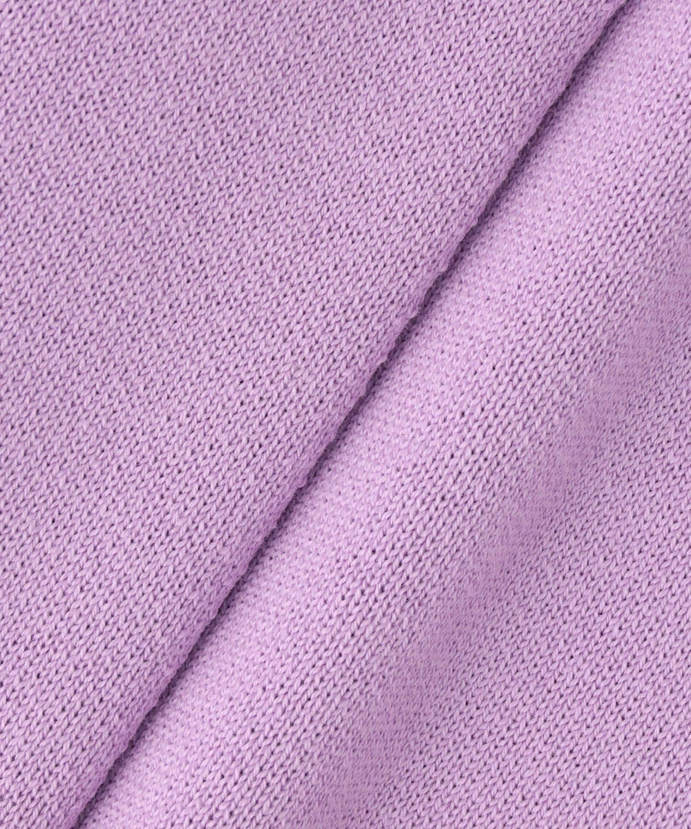 allureville コットンインレードルマンスリーブ カーデ ラベンダー (53)